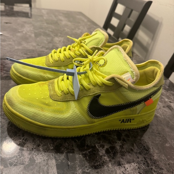 Off-White x Nike Air Force 1 “Volt” — Size 12 — 9/10 / No Box - Picture 2 of 9
